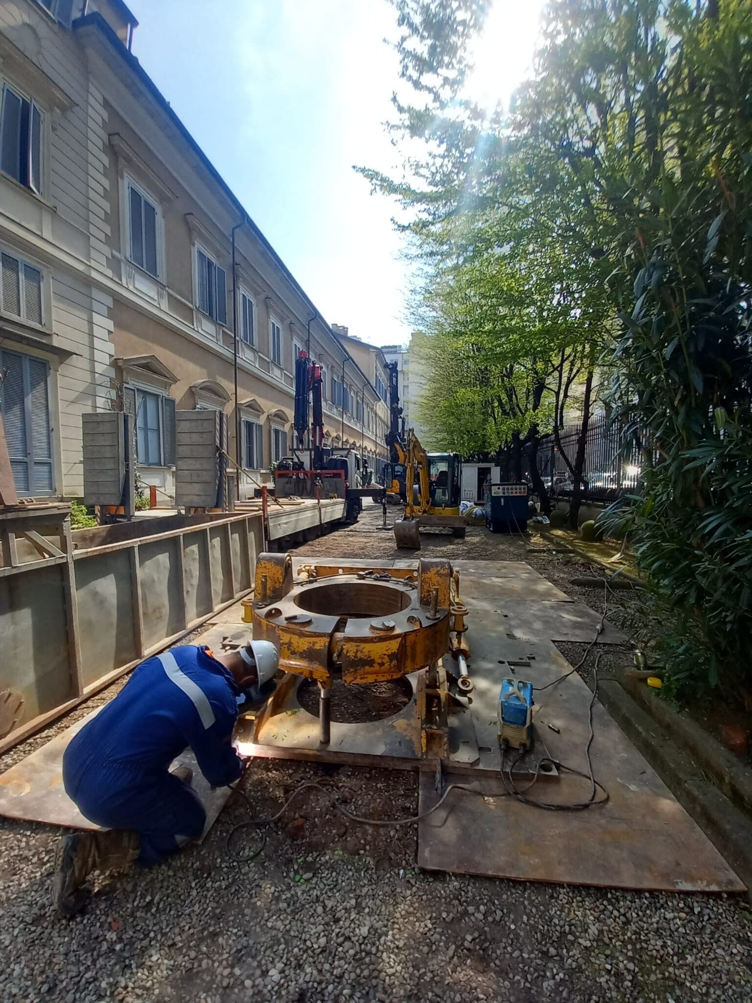Cantiere geotermico Idrogeo in un contesto urbano complesso
